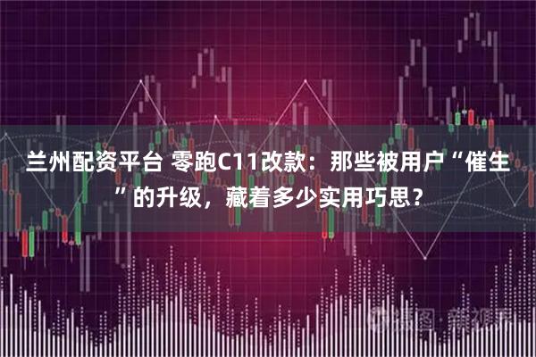 兰州配资平台 零跑C11改款：那些被用户“催生”的升级，藏着多少实用巧思？